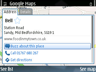 A pub on Google Maps